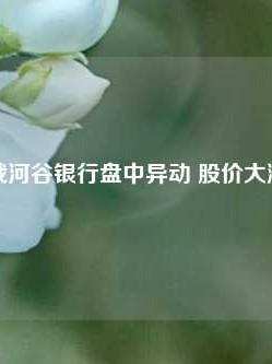 俄亥俄河谷银行盘中异动 股价大涨5.08%