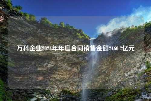 万科企业2024年年度合同销售金额2460.2亿元